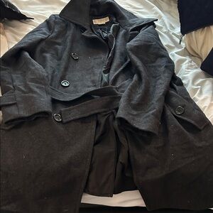 Micheal kors Stylish Dark Coat with Belt‎
